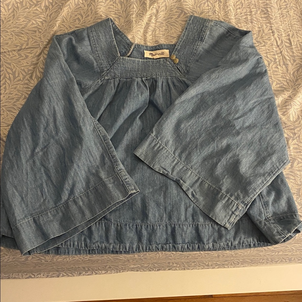 Madewell denim blouse